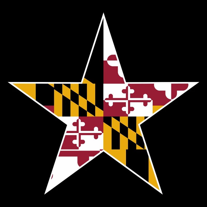 Conception d’étoile du drapeau du Maryland