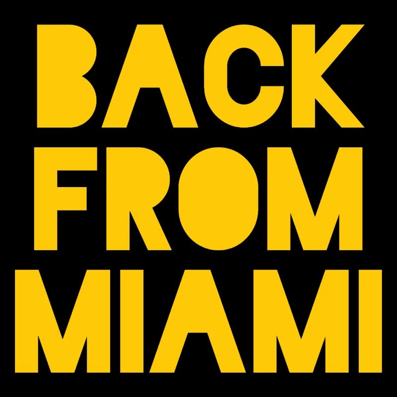 Vibrant Miami Skyline Silhouette