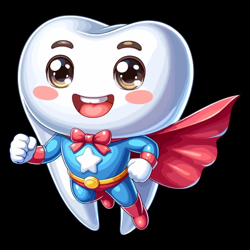 Dentist Superhero Tooth Teeth Hero Brushing Teeth