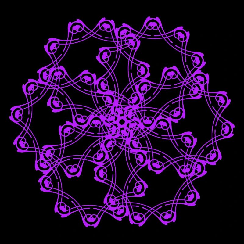 Random patterns circled