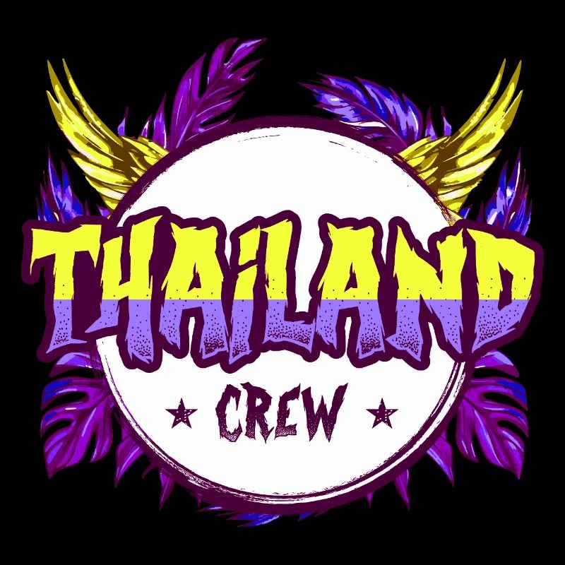 Équipe thaïlandaise colorée