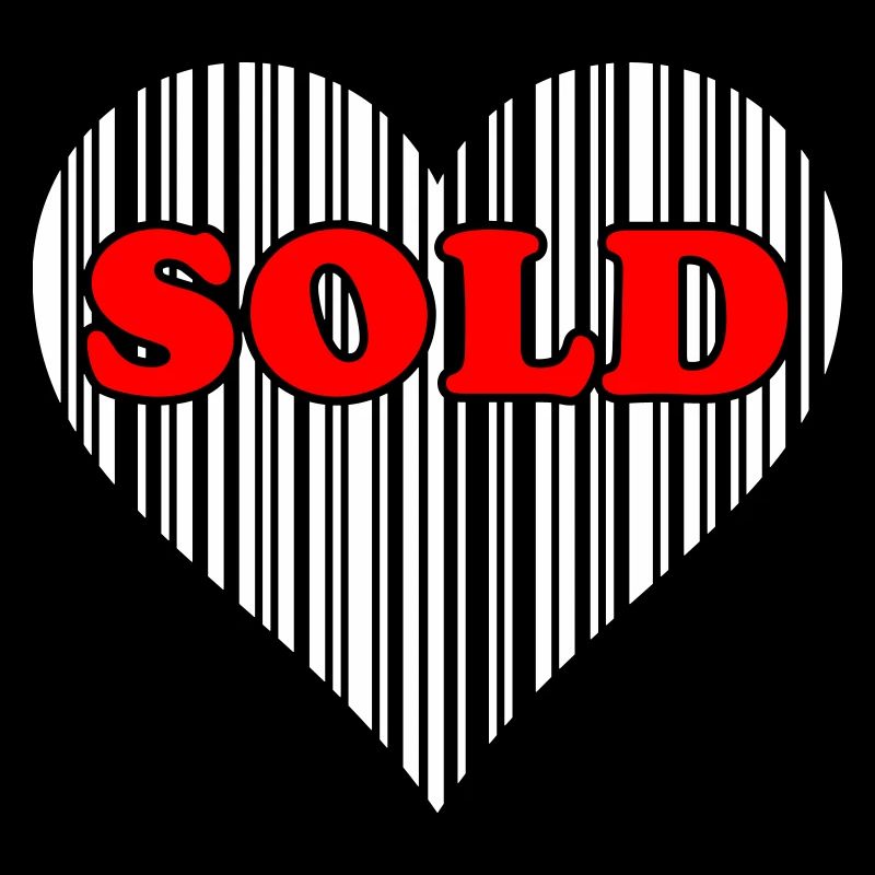 Coeur Barcode Love – Vendu Code Barcode Cadeau