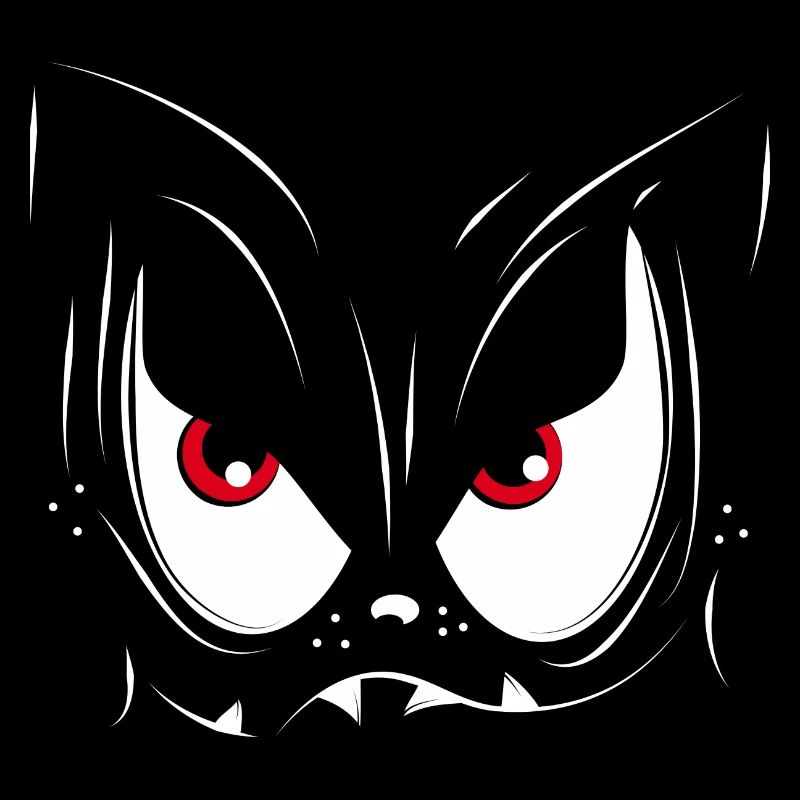 Un visage de monstre