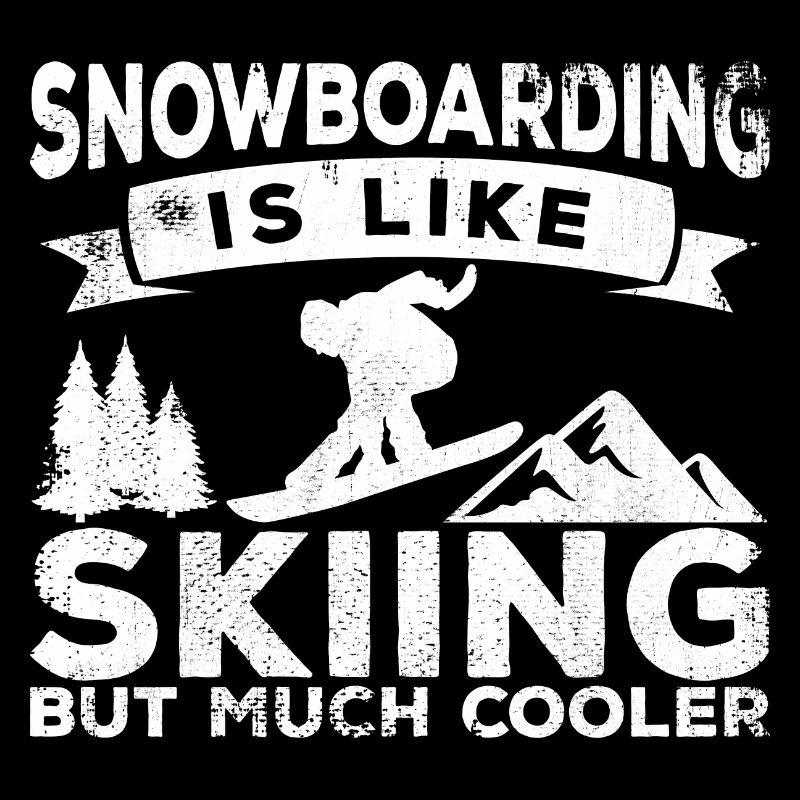 Le snowboard est plus cool que le ski