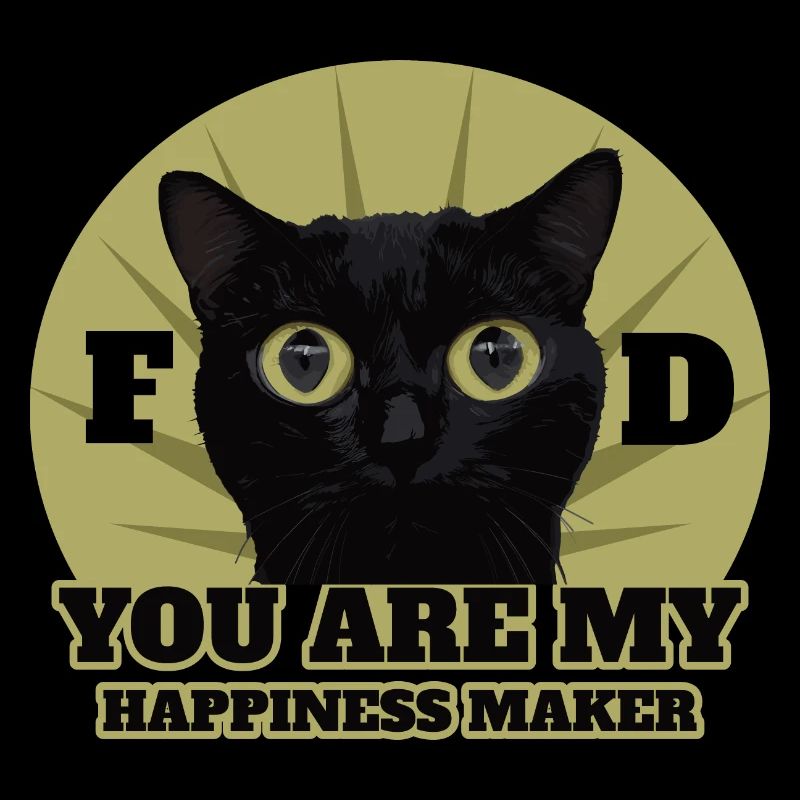Süße Schwarze Katze