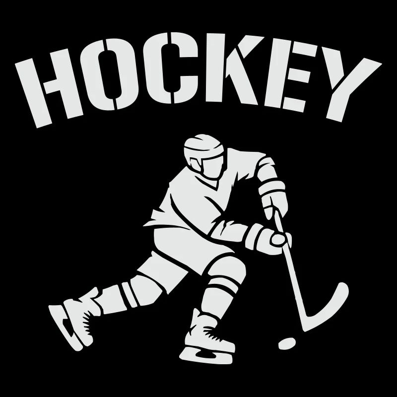 Hockey-Silhouette: Eiszeit auf dem Eis