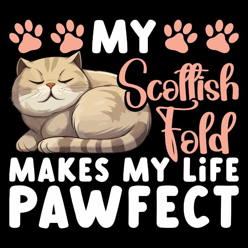 Scottish Fold Besitzer Katze Stofftier Scottish