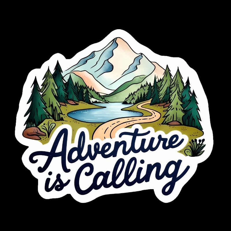 Adventure Is Calling Illustration Design