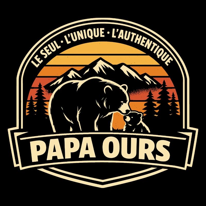Papa Bear The Only Unique Authentic Gift