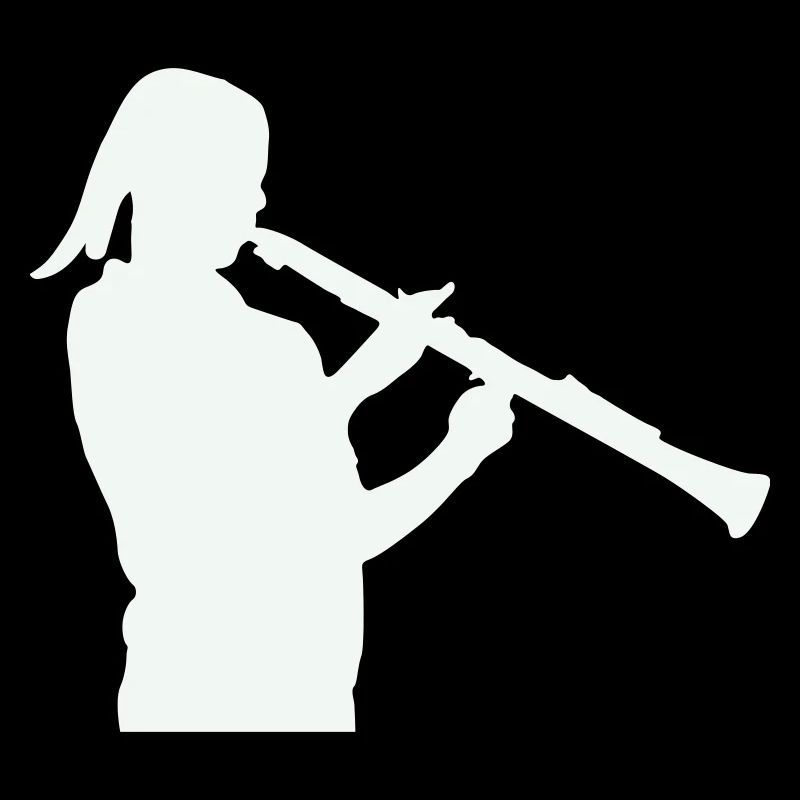 Silhouette avec clarinette