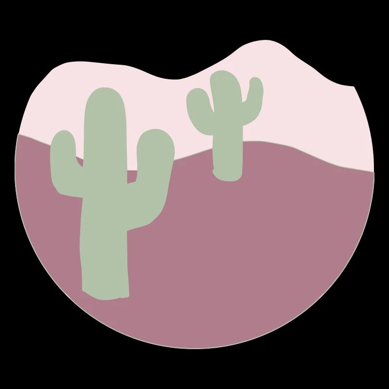 Désert avec des cactus