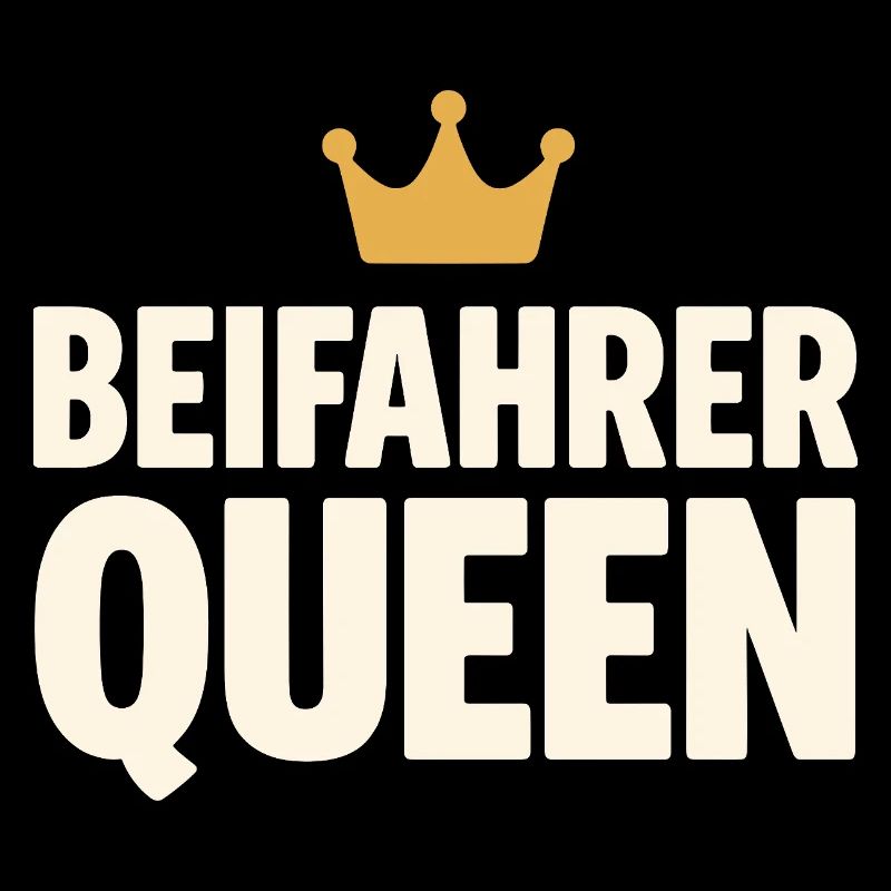 Passenger Queen lettering with crown