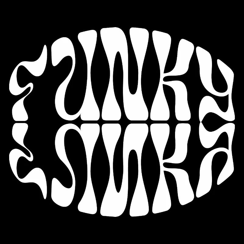 Funky Musik typografisches Design