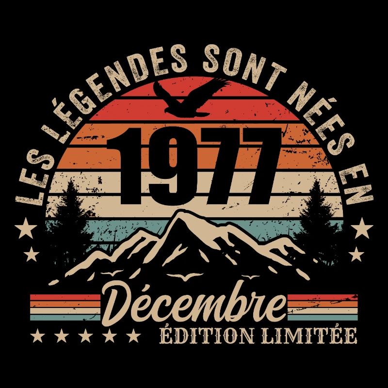 Retro December 1977 - 48th Anniversary Gift