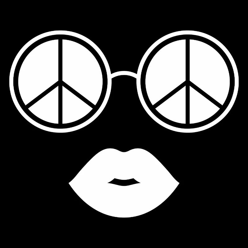 Peace and Lips / Peace Glasses and Lips