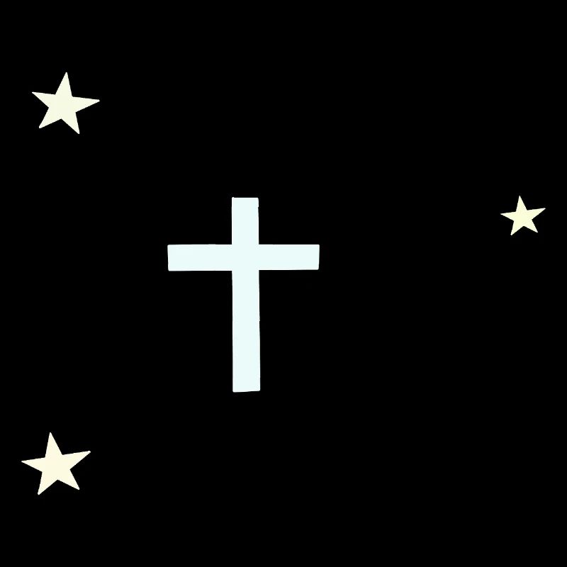 Croix céleste avec étoiles