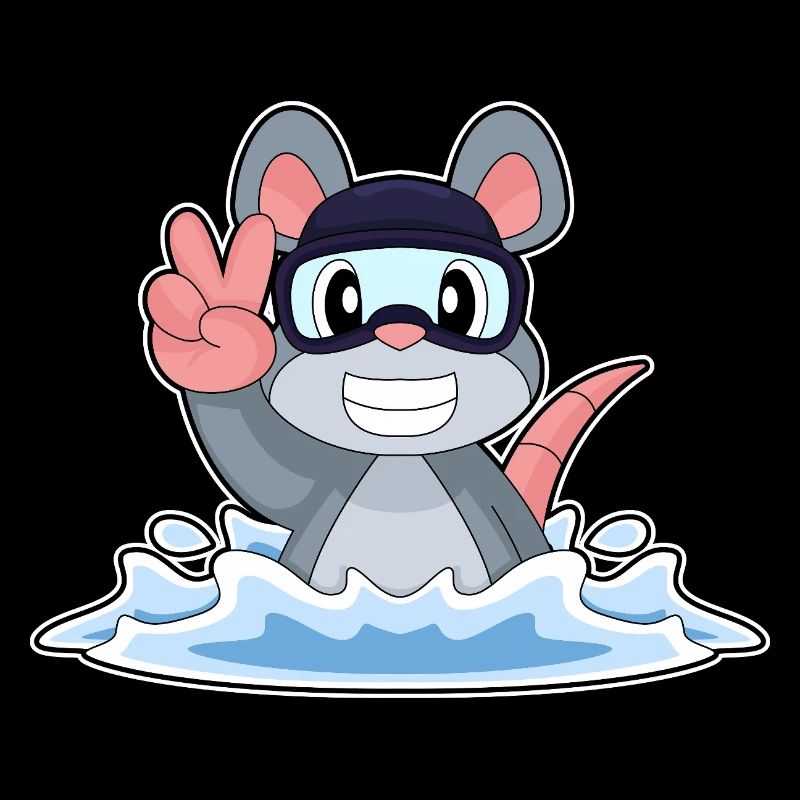 Mouse Swimming Goggles Summer