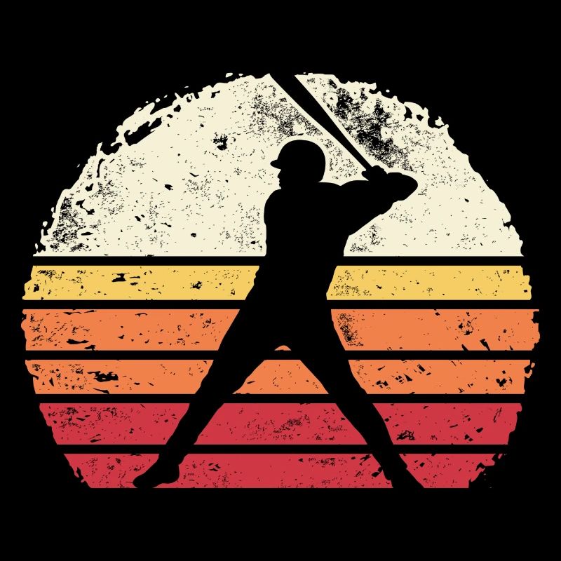 Baseball Sunset Silhouette