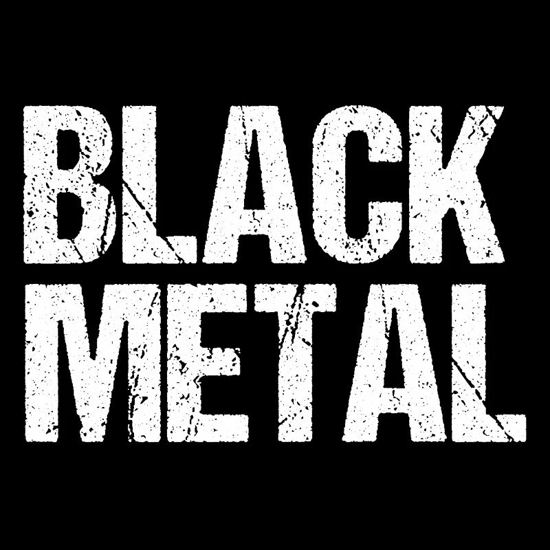 Black Metal Distressed Text