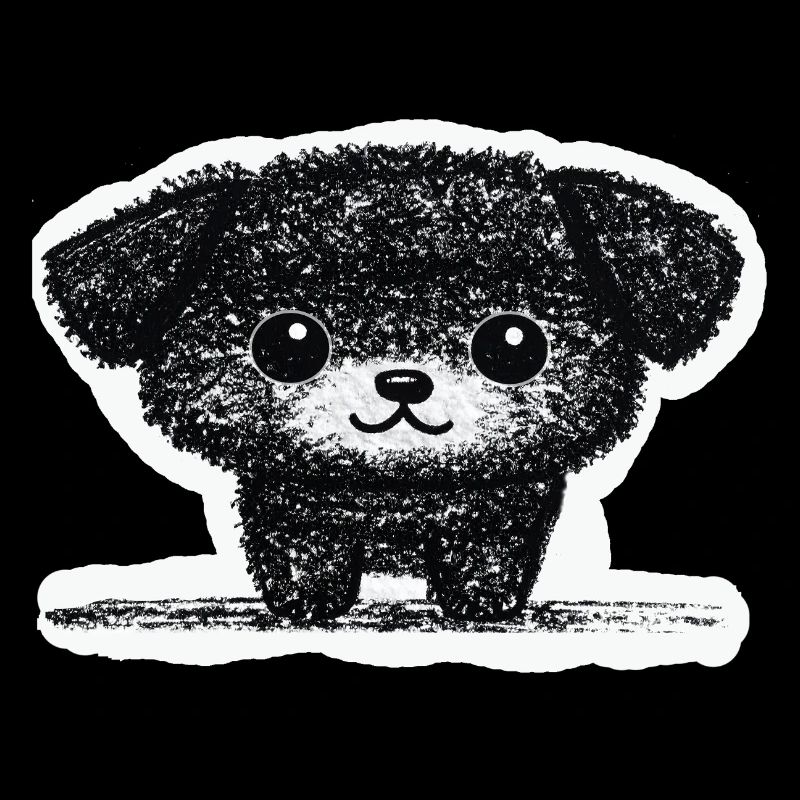Petit chiot (gris)