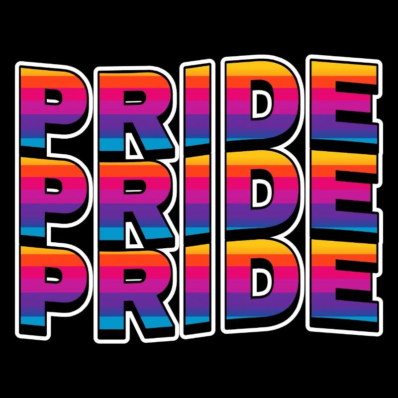Pride Rainbow Lettering