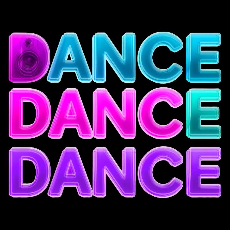 DANCE DANCE DANCE – Neon 80s with speakers