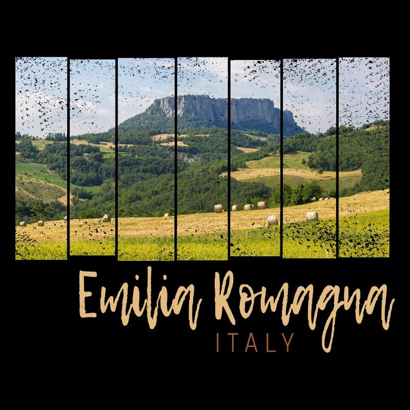 Emilia-Romagna in Italien Panorama Souvenir