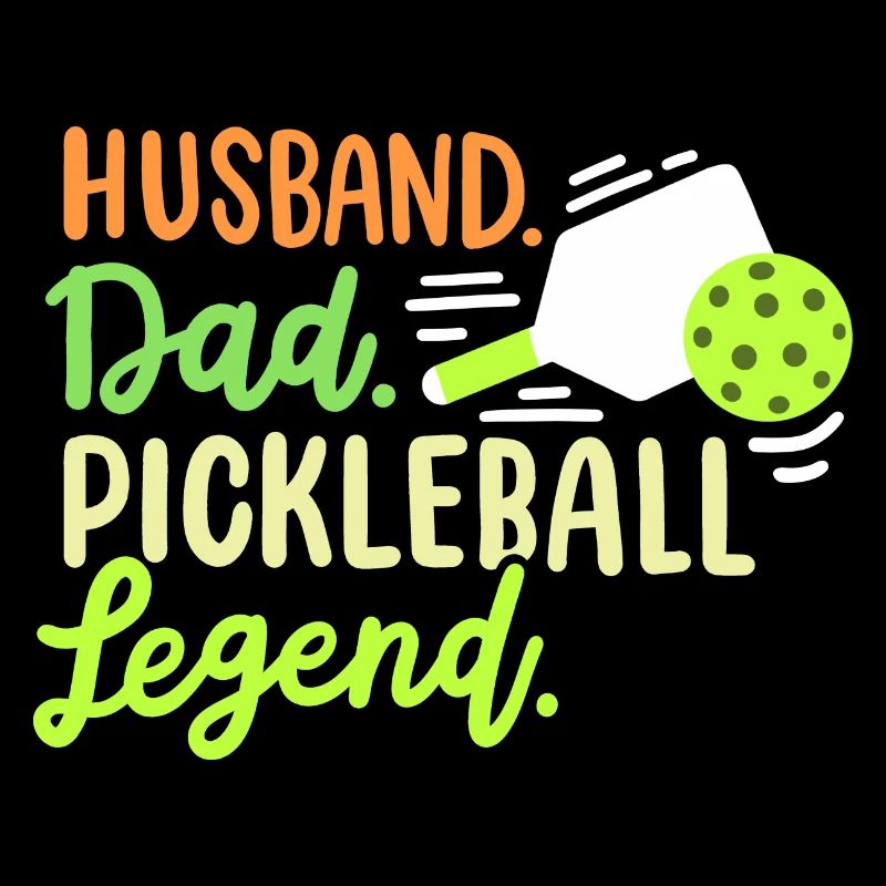 Pickleball-Spieler Vater und Ehemann