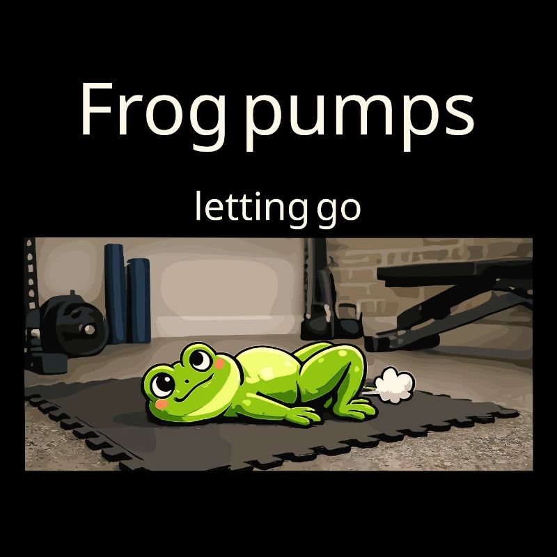 Frog Pumps Letting Go Frog Workout Saying