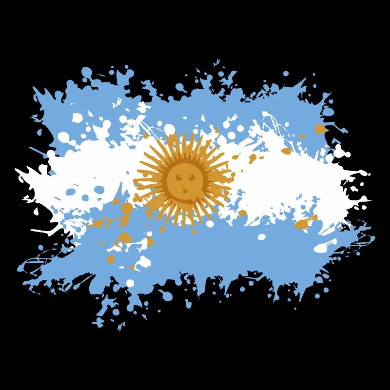 Argentinien Flagge Splash