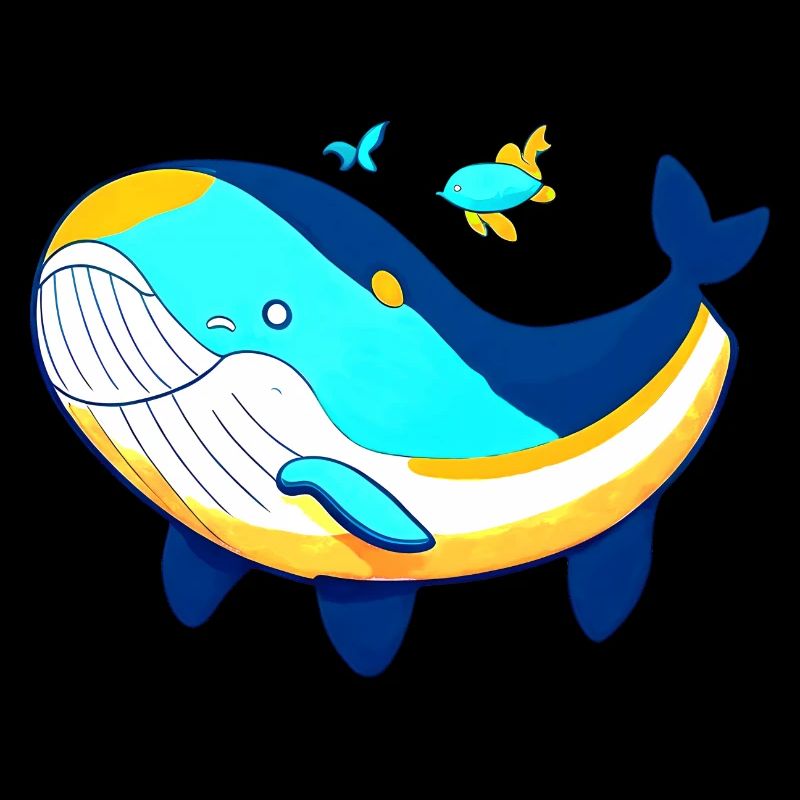 Baleine amicale avec bébé baleine