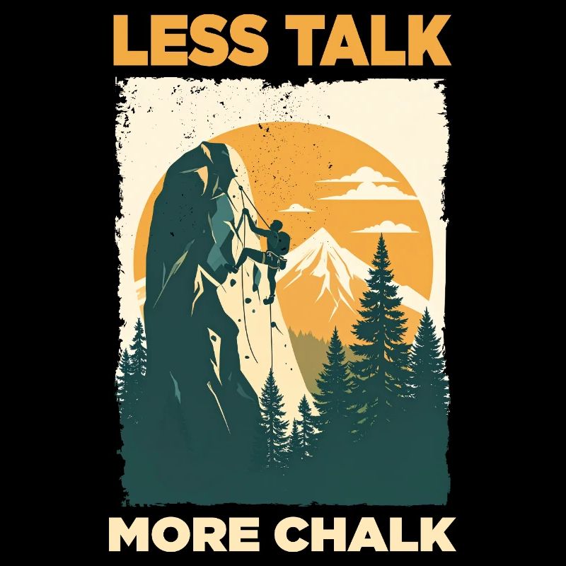 Climbing statement: Less Talk More Chalk