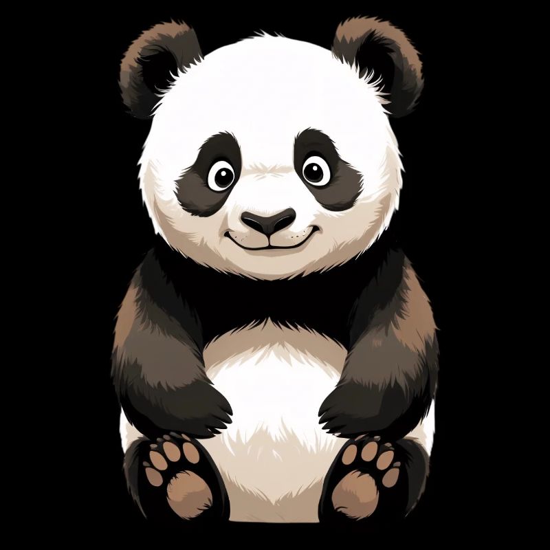 Dessin animé de Panda Câlin – Panda Mignon