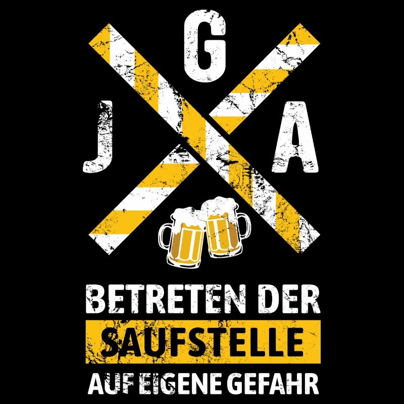 Enterrement de vie de garçon entrant dans le site de consommation d’alcool Avertissement