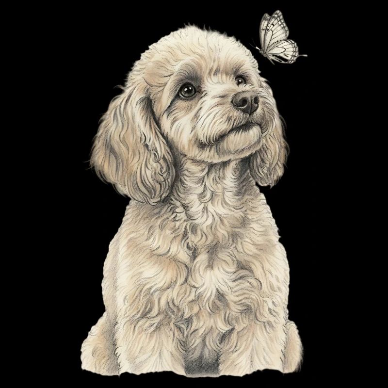 Caniche avec chien papillon Goldendoodle