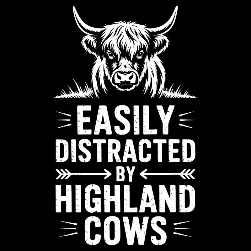 Scottish Highland Cattle Sayings Funny Gift