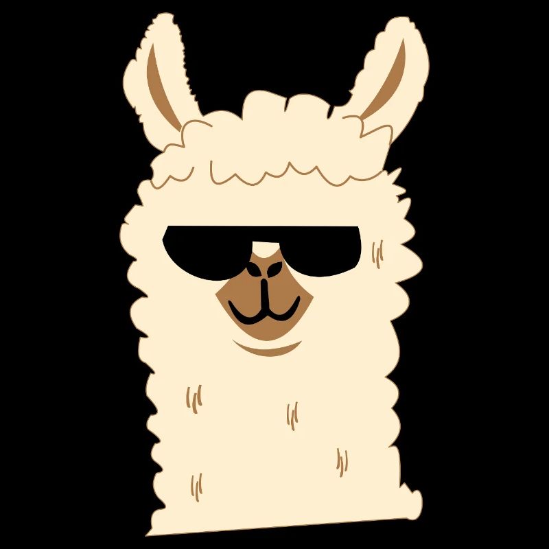 Lama avec lunettes de soleil