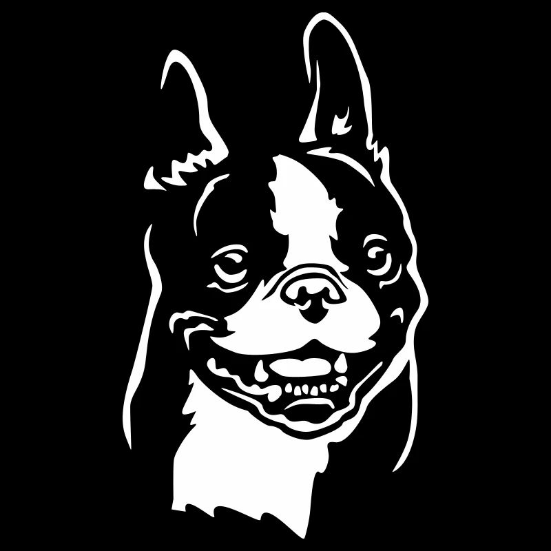 Boston Terrier Head "Black Edition"