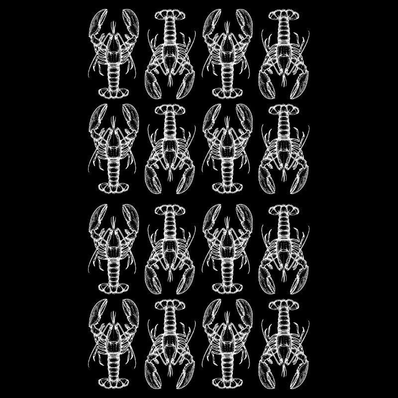 Lobster Glyph Repeating Pattern