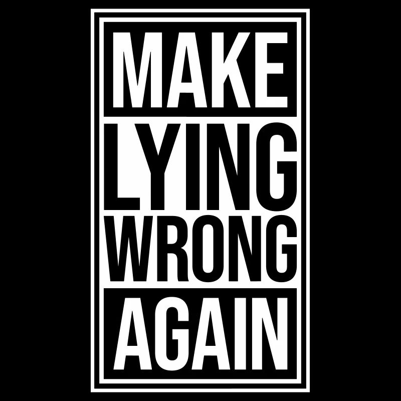 Logo de déclaration politique « Make Fooling Wrong Again »
