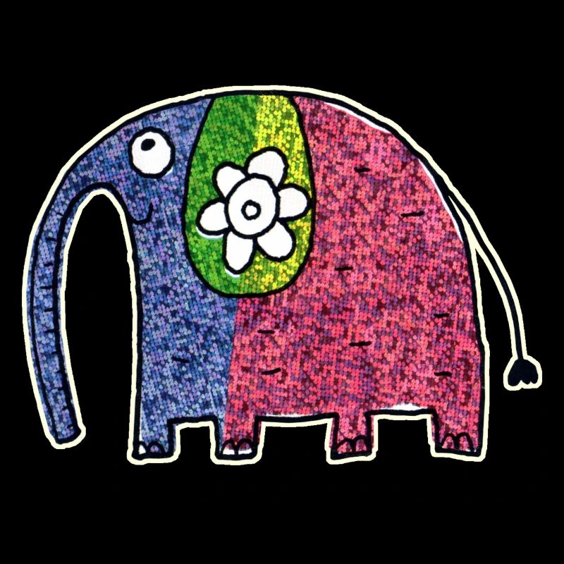 Süßer bunter Elefant Eli