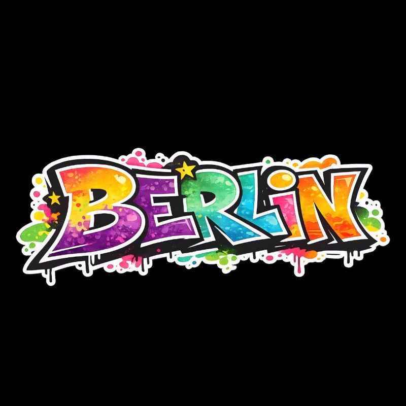Berlin Graffiti Farbexplosion