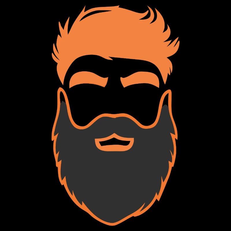 Nerd barbe hommes avec barbe