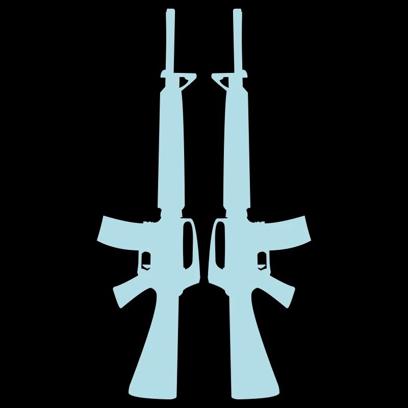 Double Rifle Silhouette