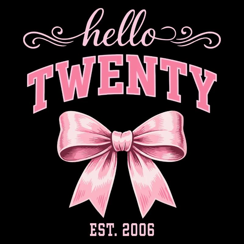 Hello Twenty 20 Ans Est 2006 Anniversaire Nœud