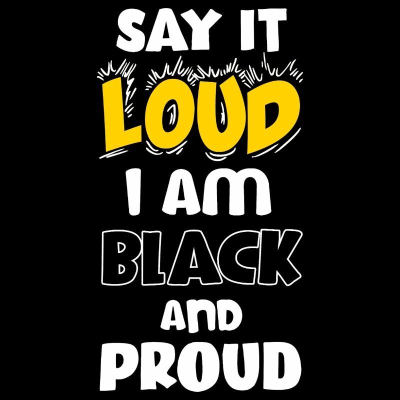 Loud Black Bold Statement Empowerment Design