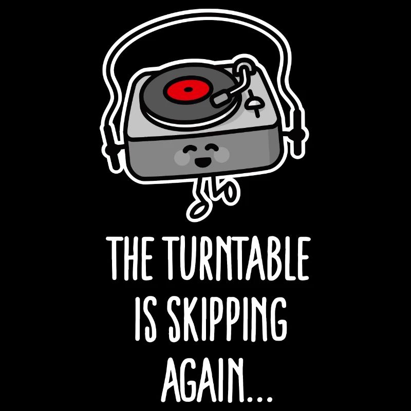 Vinyl record turntable jumps again