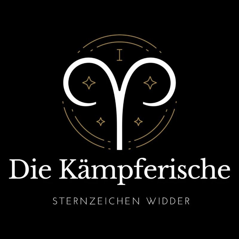 Widder Sternzeichen Logo Widder