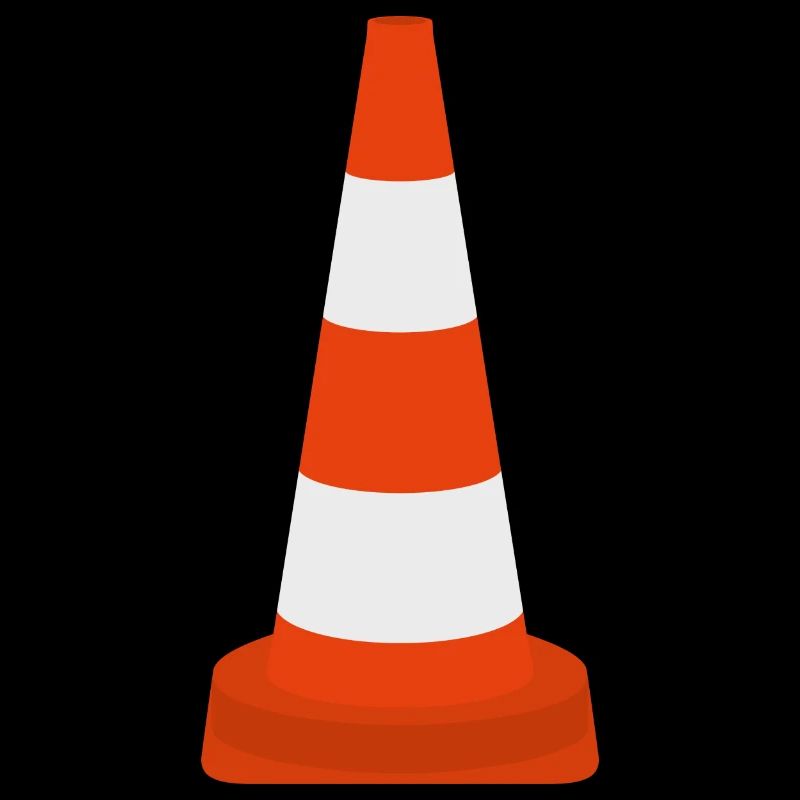 Cône de cône de trafic de pylônes Cône d’avertissement Cône icône de cône