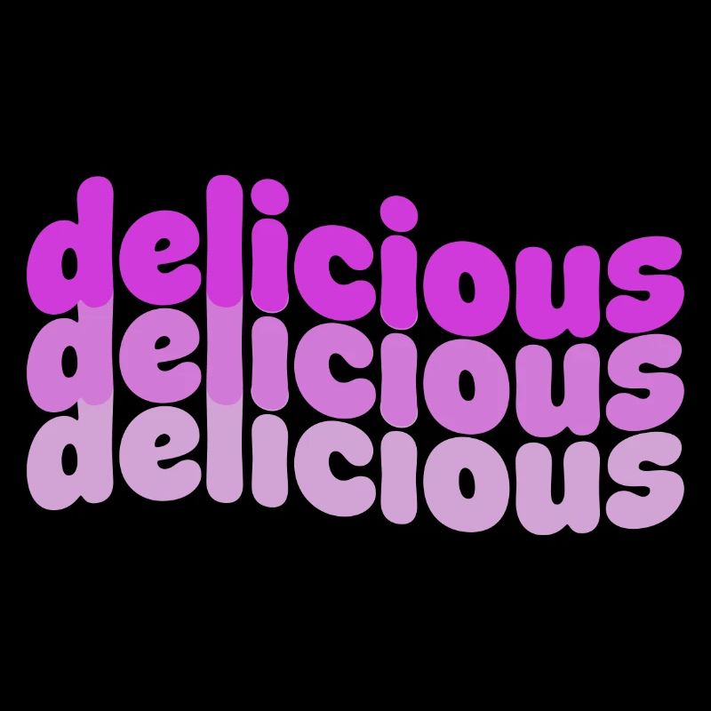 Delicious Typo Gradient Muster